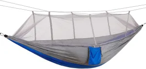Hanging Bed Camping Hammock Portable Travel Hammock Hanging Bed with Net Outdoor Hammock Camping Accessories for Hiking Backpacking(Blue)
