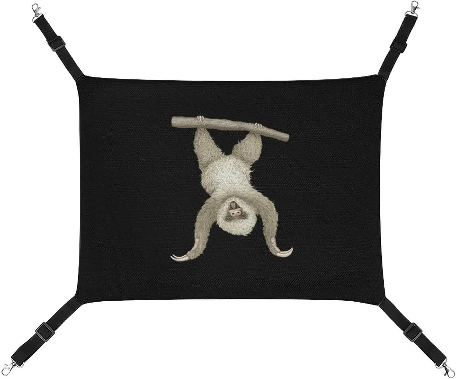 Hanging White Monkey Hanging Cat Bed Soft Breathable Pet Hammock for Cage Pet Sleeper for Kitten Ferret Puppy Rabbit