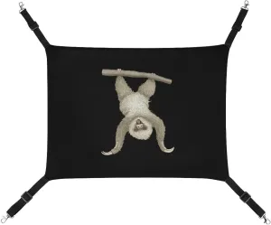 Hanging White Monkey Hanging Cat Bed Soft Breathable Pet Hammock for Cage Pet Sleeper for Kitten Ferret Puppy Rabbit