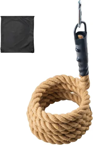 Happybuy Gym Climbing Rope, 1.5" Diameter 15 ft Length Gym Fitness Training Rope, Gym Exercise Workout Rope for Adults, Climbing Rope for Fitness and Strength Training, Climbing Exercise, Home Workout
