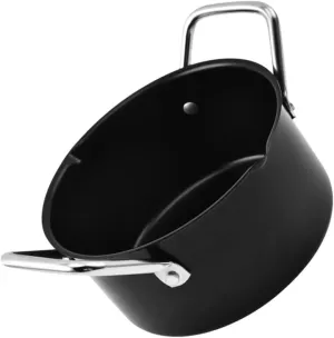 Happyyami 1pc Soup Pot Non-Stick Outdoor Camping Cookware Stew Pot Distribution Durable Bottom