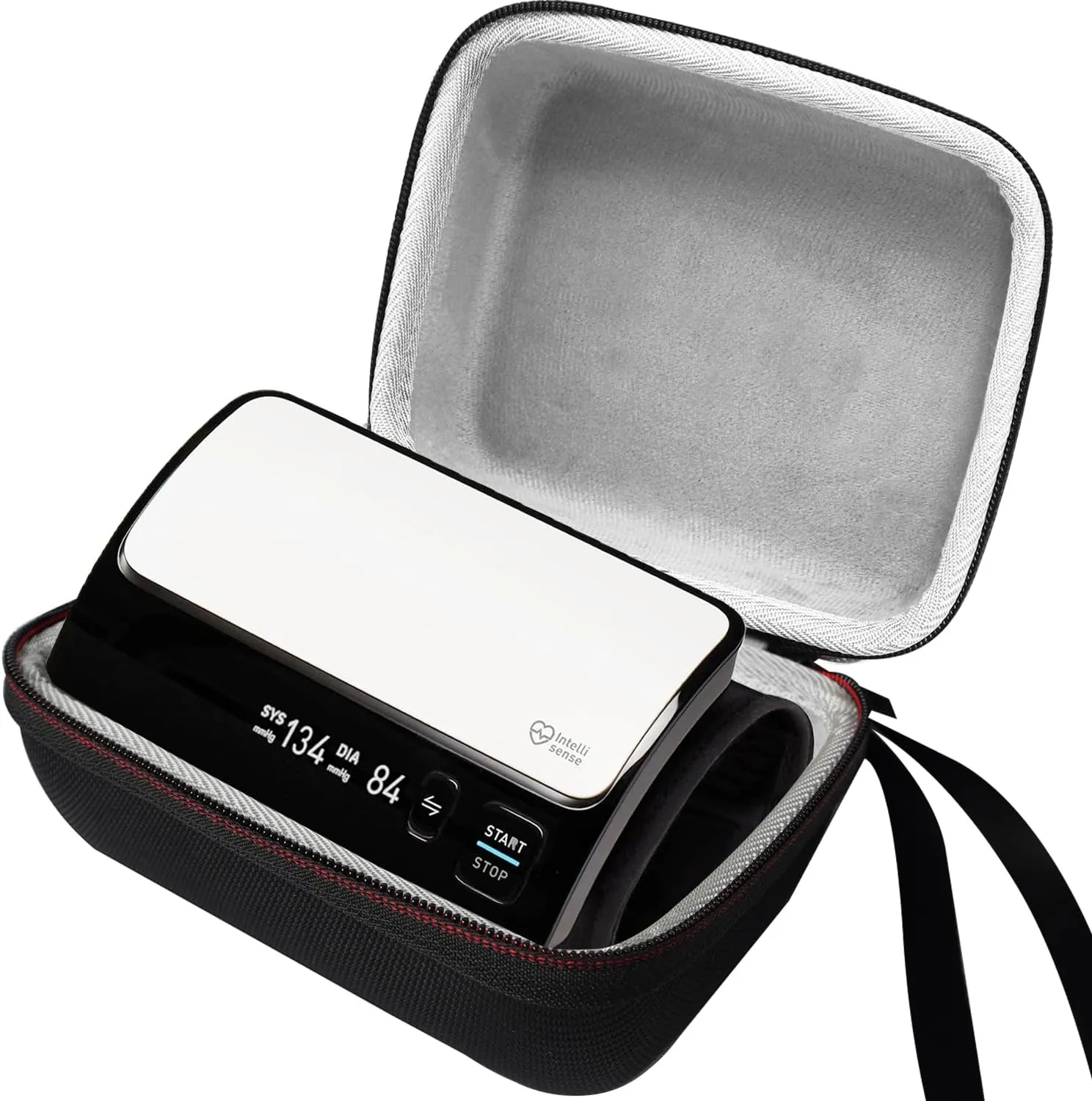 Hard Carrying Case for Omron Evolv Bluetooth Wireless Upper Arm Blood Pressure Monitor, Travel Storage Case for BP7000 HEM-7600T-BK BP Monitor, Protect Case Only (Black)