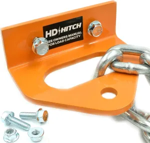 HD Switch Tough 1/4" Thick Bolt on Tow Hitch fits Bad Boy 093-1000-00 MZ, MZ Magnum, ZT, CZT, & Maverick - Extreme Heavy Duty - Versatile Chain Slot