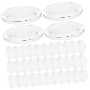 HEALLILY 120 Pcs Biconvex Lens Telescope Science Teaching Tool Double Convex Glass Lens Double Glass Lens Optical Lens for Teaching Experiment Tools Clear Optical Lens Acrylic