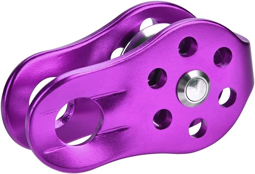 Heavy Duty Aluminium Alloy Single Rope Pulley Block for Climbing Safety Equipment