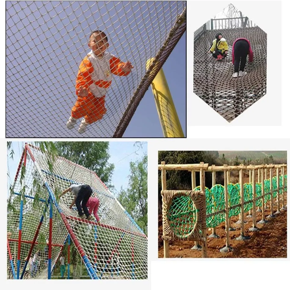 Heavy Duty Cargo Climbing Net - Safe and Durable Nylon Playground Net for Treehouse, Truck Trailer, and More - Ideal for Child Play and Outdoor Swings