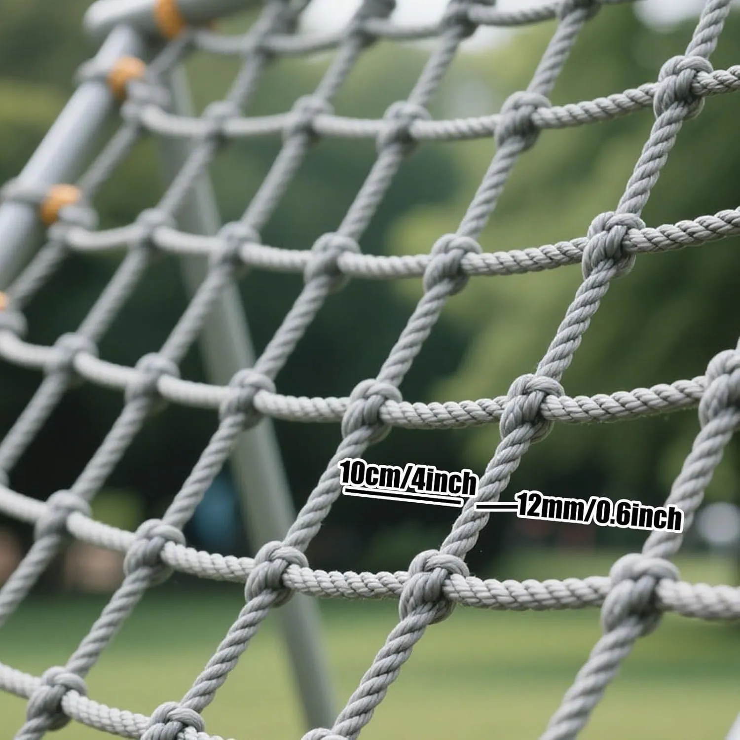 Heavy Duty Climbing Cargo Net for Outdoor Kids- Polyamide Playground Safety Net for Treehouse,Swing Set & Rope Ladder-Sturdy & Secure Climbing Frame Net,200x300cm