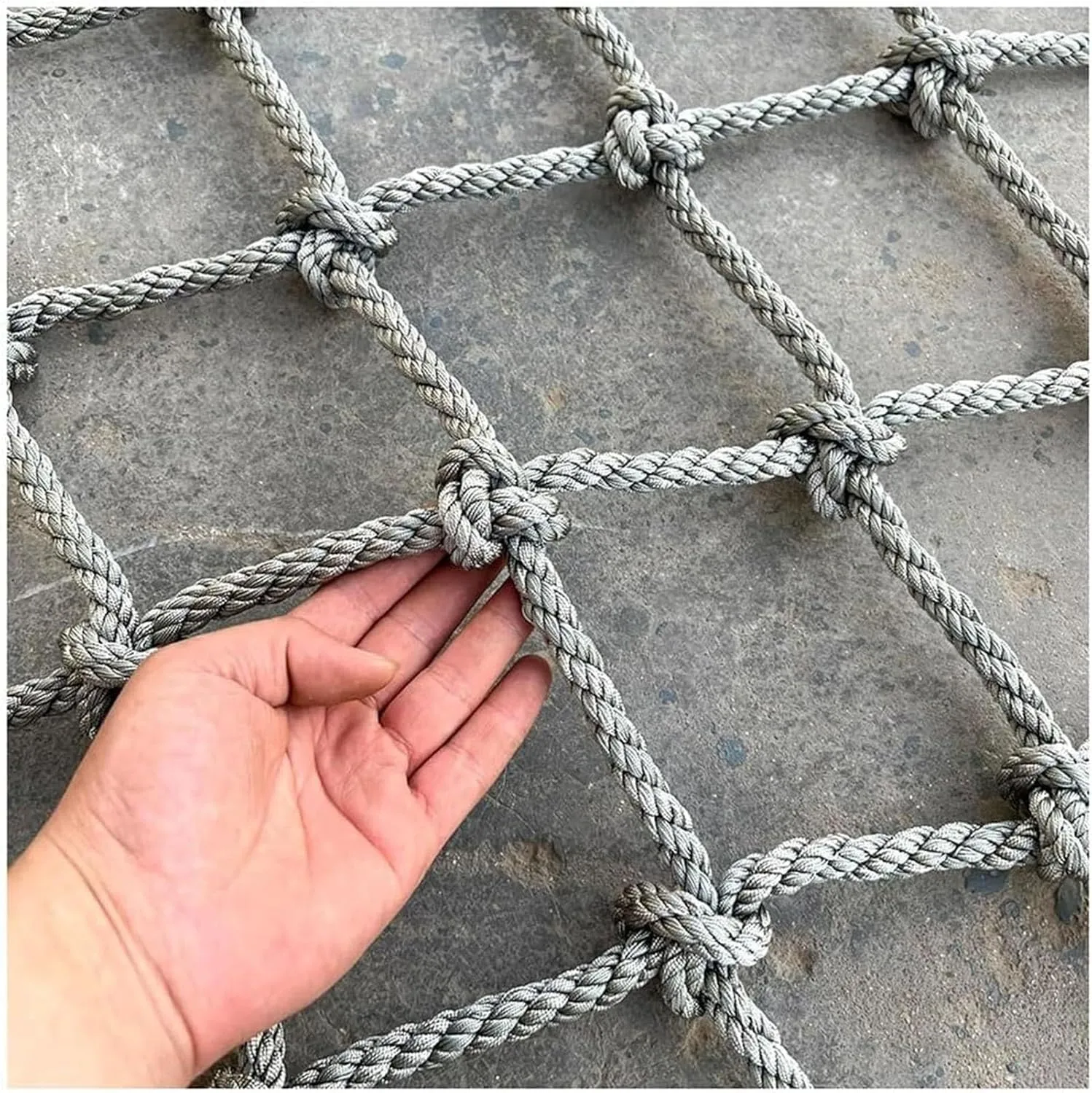 Heavy Duty Climbing Cargo Net, Outdoor Playground Climbing Net, Rope Ladder, Playground Treehouse Swingsets Accessories,1 * 1m(3.3 * 3.3ft)