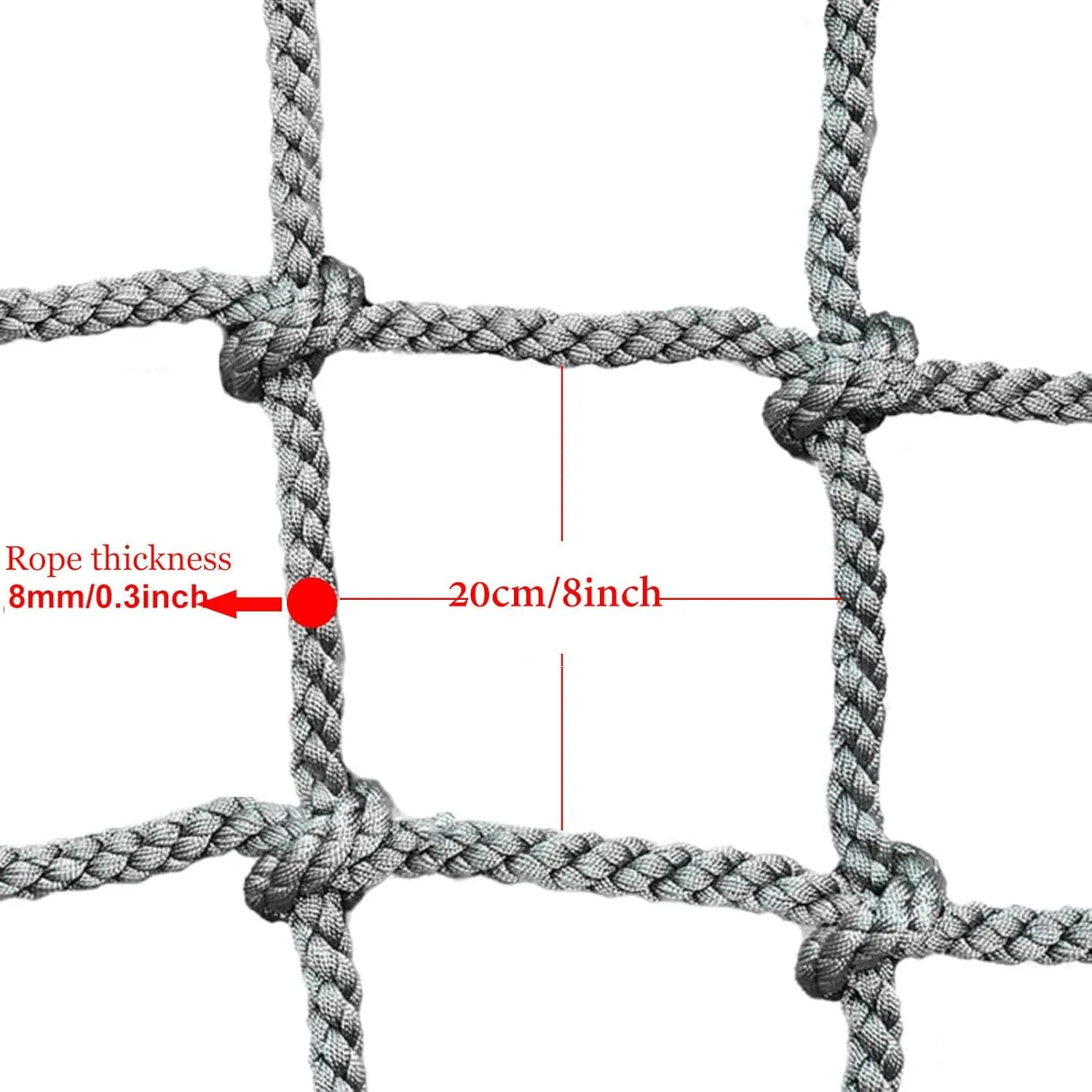 Heavy Duty Climbing Frame Net,Safety Outdoor Climbing Net for Kids and Adult,Polyester Climbing Cargo Net,Treehouse Rope Ladder, Hand-Woven Net,100x400cm