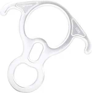 Heavy Duty Climbing Gear Descender for and Control, White