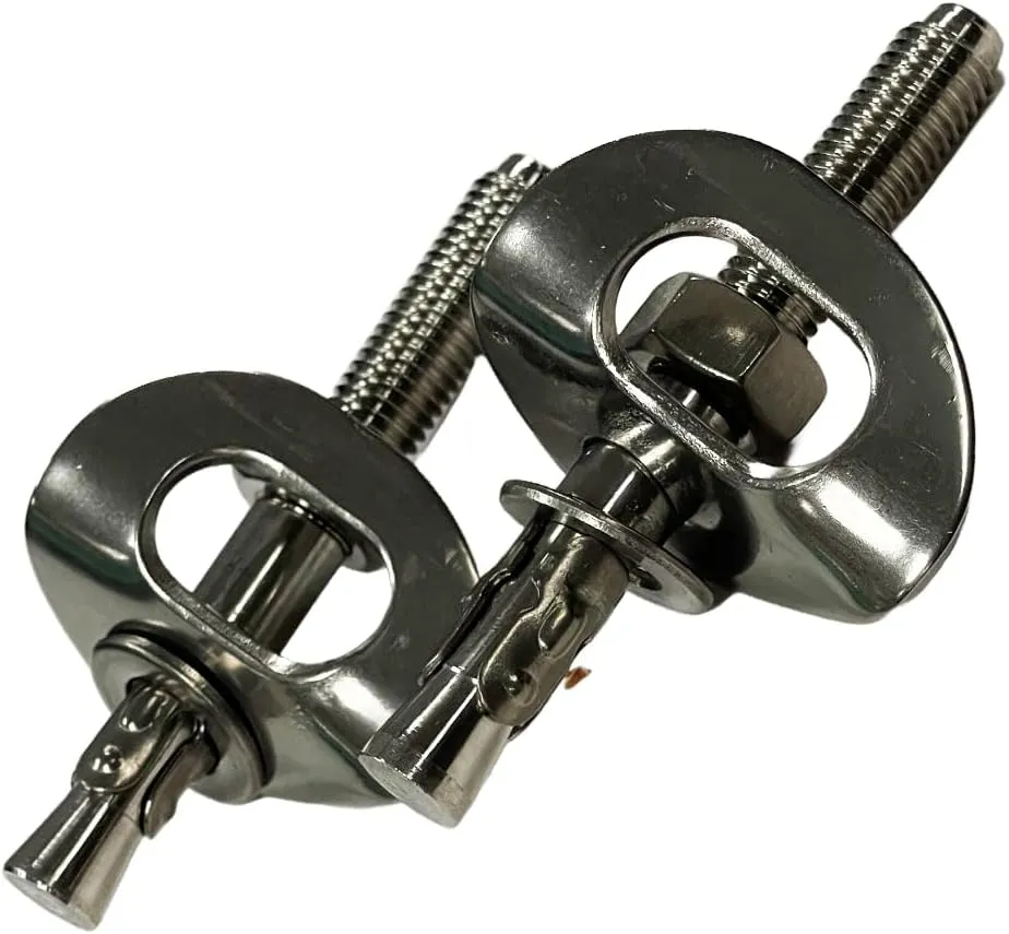Heavy-Duty Climbing Holds Anchor Set - 2PCS, 12MM Bolt/30KN Stainless Steel, Anti-Flip Design for Secure Climbing, Indoor & Outdoor Use, 3000KG Capacity, Versatile for Training & Mountaineering