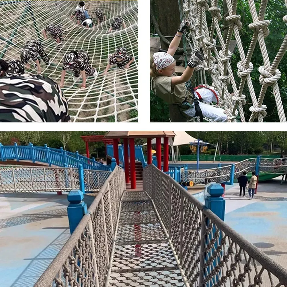 Heavy Duty Climbing Net Cargo Net, Safety Net Truck Trailer Heavy Duty Rope Ladder, Obstacle Training for Adults and Children Outdoor Adventure