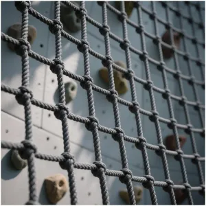 Heavy-Duty Climbing Net for - 8mm Thick Polyamide Rope Ladder, Outdoor Playground Safety Net, Climbing Cargo Net for Treehouse, 300x300cm, Durable & Fun