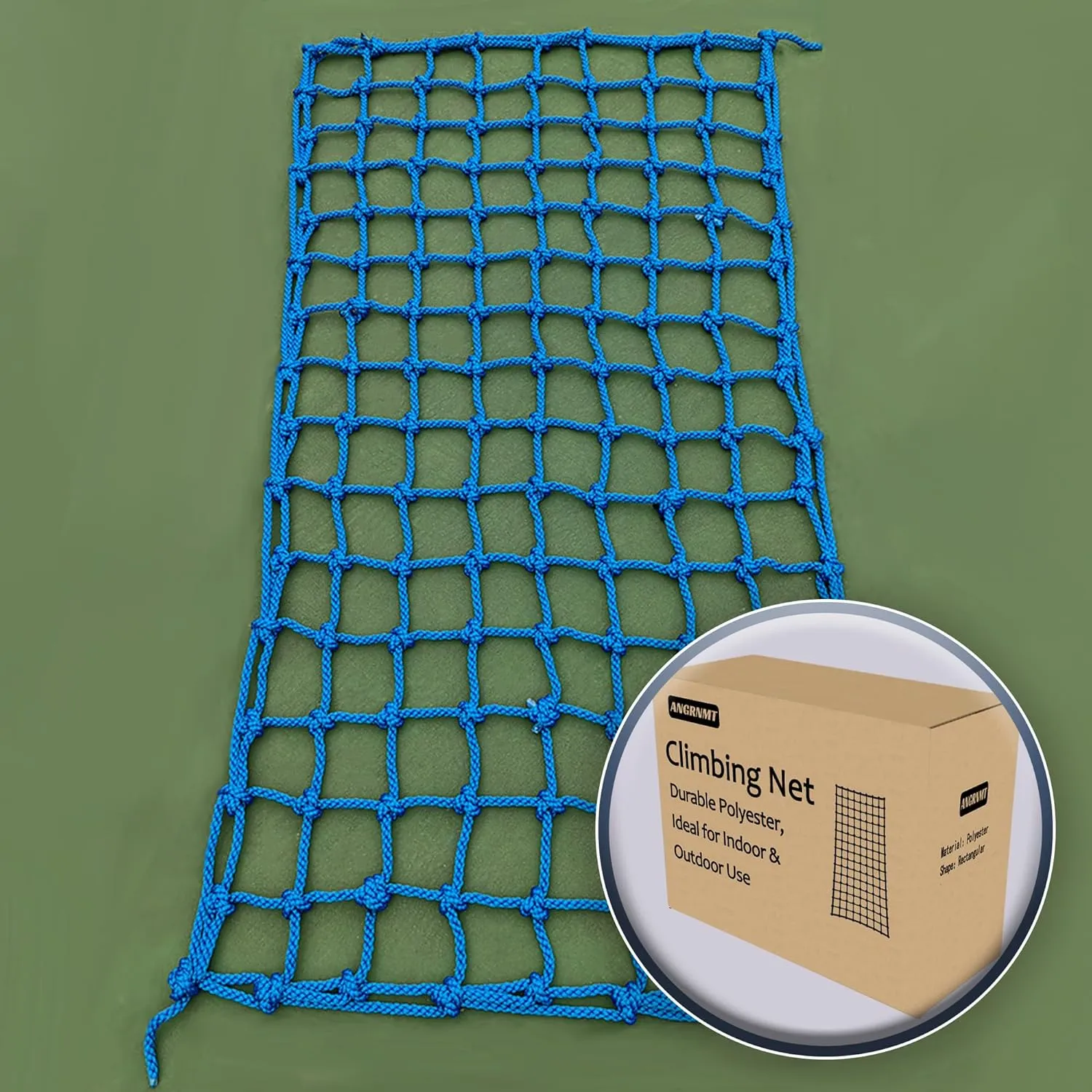 Heavy-Duty Climbing Net with 6 Sizes - Perfect for Kids, Versatile on Balcony, Railing Polyester Fiber, Exquisite Craftsmanship (3ft x 9ft)