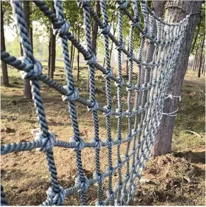 Heavy Duty Climbing Netting for Treehouse & Playground, 2Mx9M (6.5FTx29.5FT) Safety Rope Net, Durable Cargo Net for Outdoor Adventure & Truck Trailers