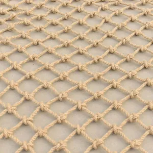 Heavy Duty Climbing Rope Net 16mm - Playground Safety Net for, Tree House Ladder & Hammock, 0.5m x 6m Outdoor Cargo Net for Climbing & Play.