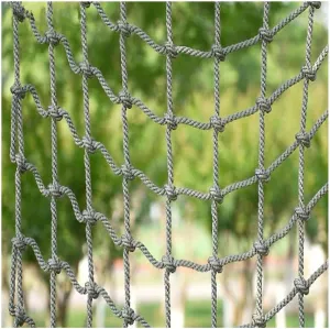 Heavy Duty Climbing Safety Net | 20Cm Anti-Fall Mesh Rope Ladder | Playground & Fitness Training Equipment Protection Net | Polyamide Fiber,100x300cm/3.3X9.8ft