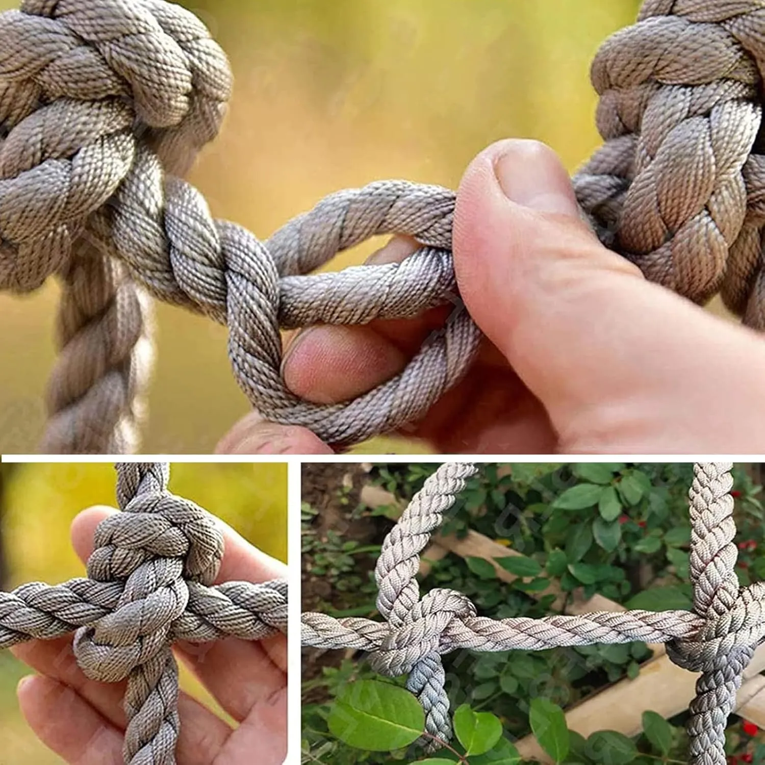 Heavy Duty Climbing Safety Net | 20Cm Anti-Fall Mesh Rope Ladder | Playground & Fitness Training Equipment Protection Net | Polyamide Fiber,100x300cm/3.3X9.8ft