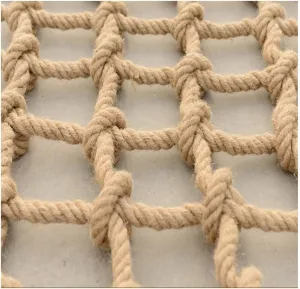 Heavy Duty Hemp Rope Climbing Net for Indoor and Outdoor Decor Giant Mesh Cargo Net for Garden and Playground