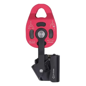 Heavy Duty Lift Weight Pulley Made of 7075 Aviation Aluminum Designed for Rock Climbing and High Altitude Survival Use with Rope Diameter 8 to 12mm (Red)