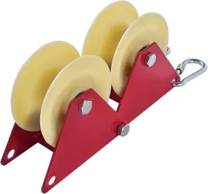 Heavy Duty Rope Pulley System for Safe Descending and Lifting