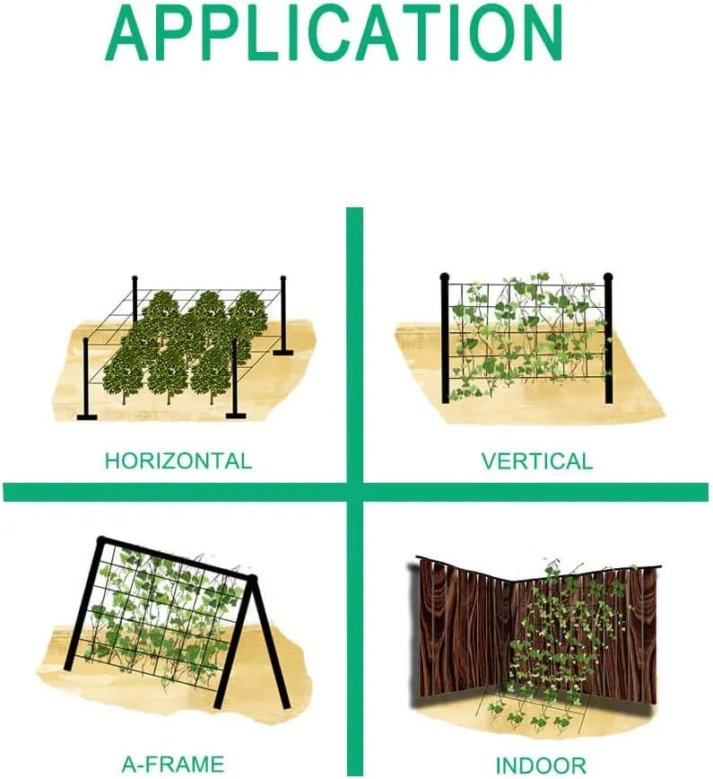 Heavy Duty Trellis Netting Roll - 47''x328' Plastic Plant Trellis Net for Climbing Plants