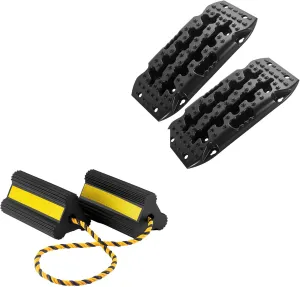 Heavy Duty Wheel Chocks （1 Pair） and Traction Boards