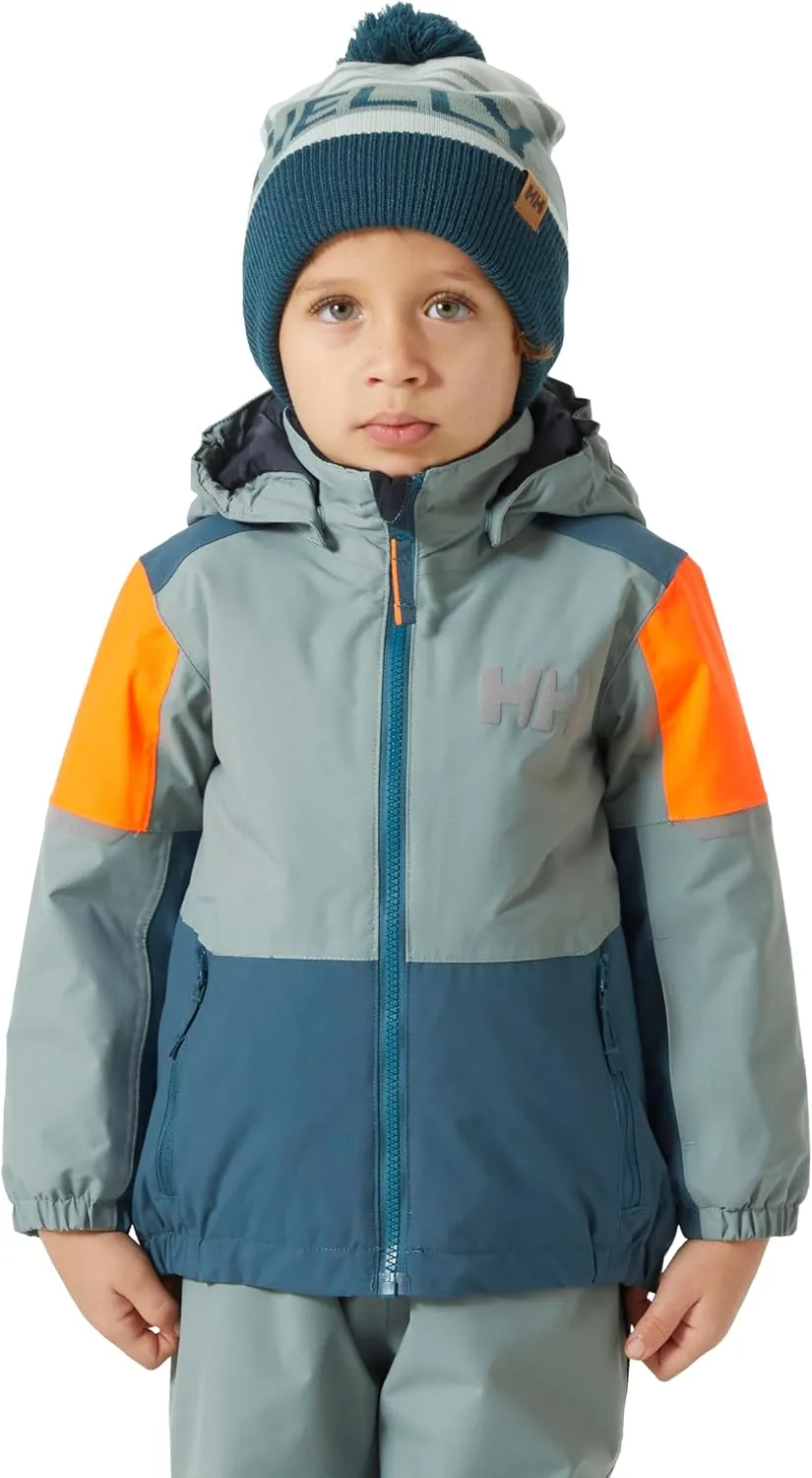 Helly-Hansen Rider 2.0 Insulated Ski Jacket for Kids - Waterproof, Breathable, Neon, Reflective, Recycled Materials