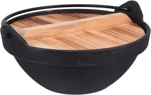 Hemoton 1set Multifunctional Stockpot for Outdoor Use Cast Iron Hot Pot with Lid for Camping Hiking and Picnics Lightweight Non- to Clean