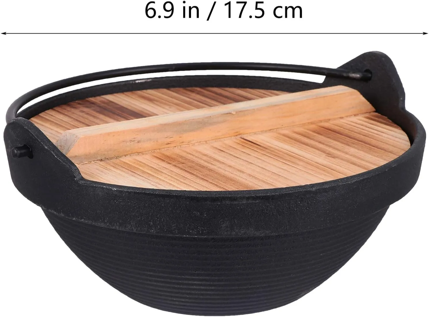 Hemoton 1set Multifunctional Stockpot for Outdoor Use Cast Iron Hot Pot with Lid for Camping Hiking and Picnics Lightweight Non- to Clean