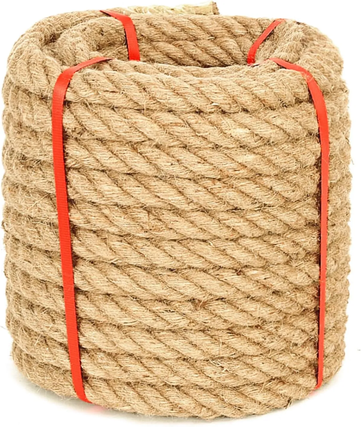 Hemp Rope （1 Inch x 50 ft）， Natural Twisted Heavy Duty Jute Rope for Tug of War, Crafts, Landscaping, Home Décor, Swing & Gardening ，Strong & Durable
