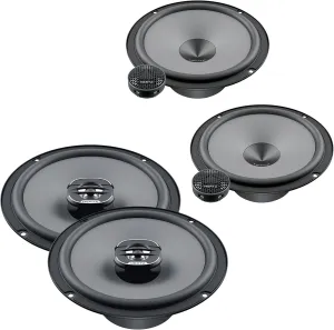 Hertz One Pair of K-165 UNO Series 6.5" 2-Way Component Speakers and One Pair X 165 UNO Series 6.5" Coaxial Speakers