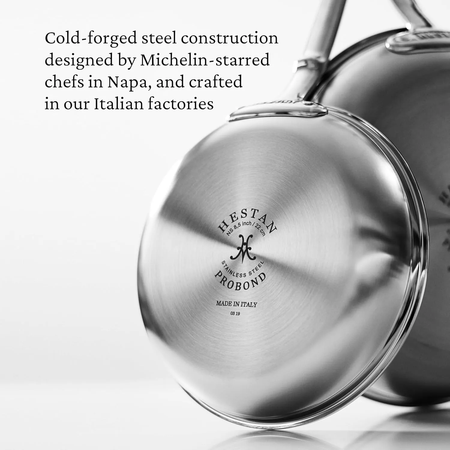 Hestan - ProBond Collection - TITUM 100% Triple Bonded Nonstick Stainless Steel Frying Pan, Induction Cooktop Compatible, Made without PFOAs (8.5-Inch)