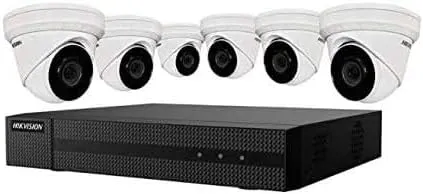 HIKVISION EKI-K82T46 4K Value Express Security NVR Kit Consisting of (1) ERI-K108-P8 8 Channels POE NVR   (6) ECI-T24F2 4MP IR Outdoor Dome Cameras