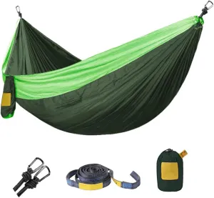 Hommock 280180Cm Portable Camping Parachute Hammock Survival Garden Outdoor Furniture Leisure Sleeping Travel Double Hanging Bed