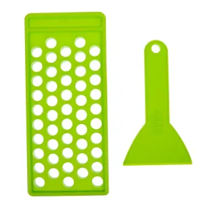 Housoutil 2pcs Lip Gloss Filling Tray Kit with Spatula Crafting Tool for Lipstick Ointments Creams and More Compact for Easy Use and Fun Projects