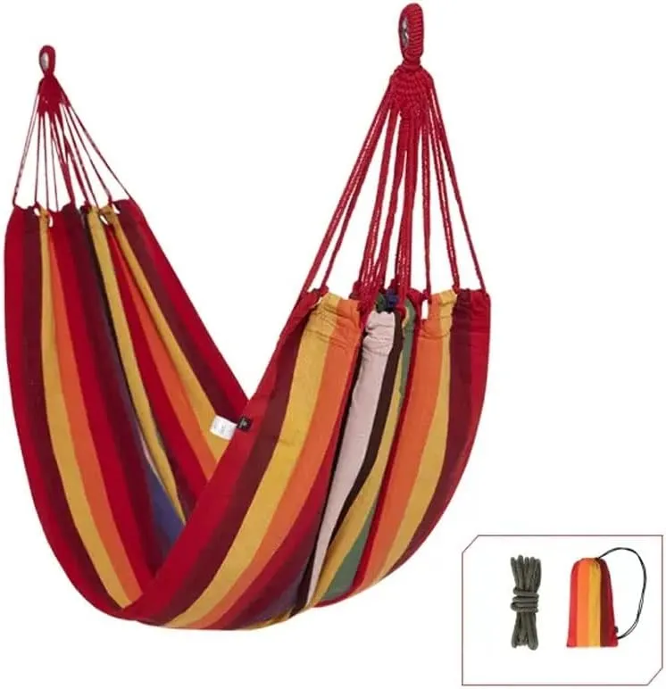 HSF Outdoor Hammock Outdoor Hammock Camping Breathable Wear-Resistant Thickened Portable Hammock Outdoor Hammock, 200*100cm, Blue