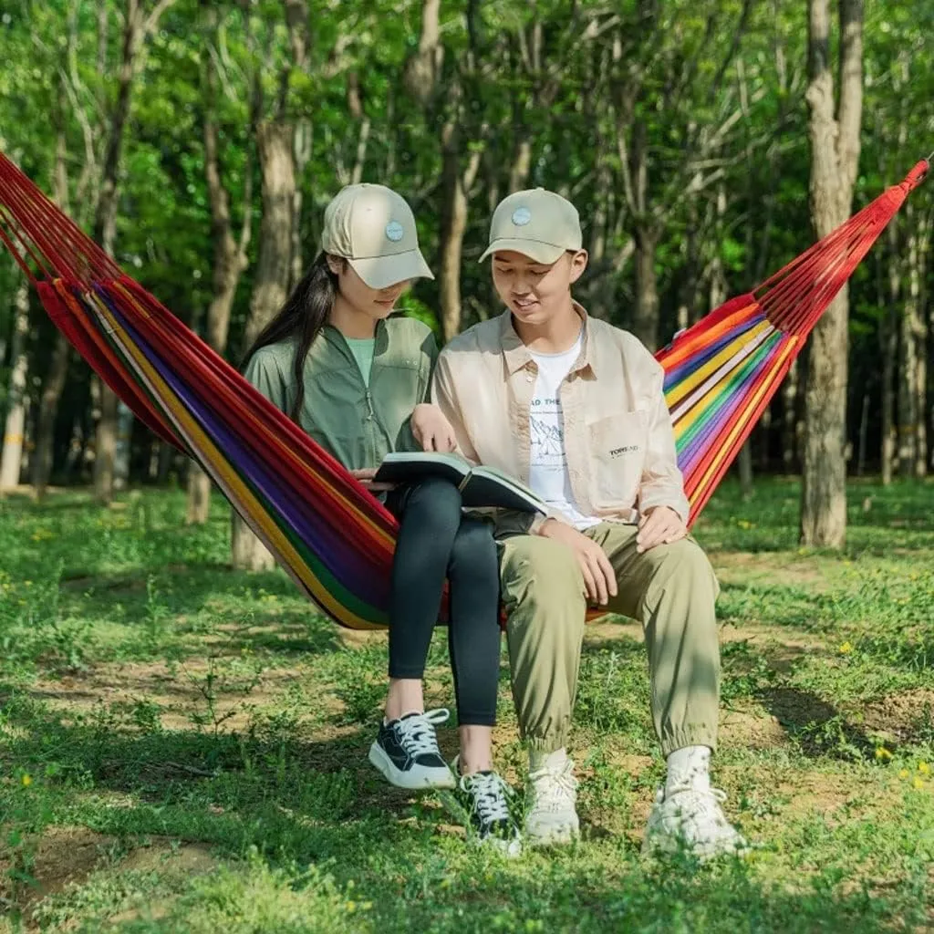 HSF Outdoor Hammock Outdoor Hammock Camping Breathable Wear-Resistant Thickened Portable Hammock Outdoor Hammock, 200*100cm, Blue