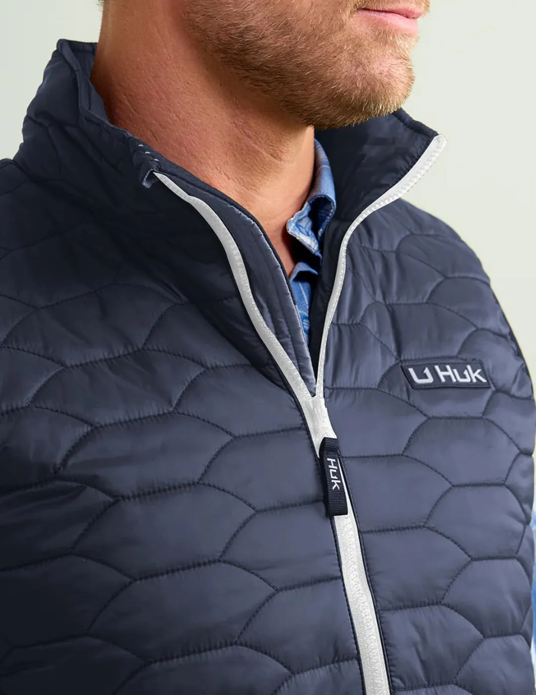 HUK Men's Scale, DWR Insulated Performance Fishing Vest