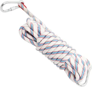 hyallthezone Static Rock Climbing Rope 10M (32ft) 20M (64ft) Outdoor Rock Climbing Rope, Suitable for Outdoor Rock Climbing Work