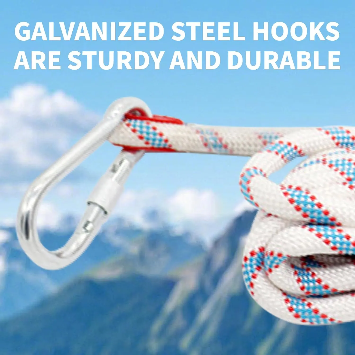 hyallthezone Static Rock Climbing Rope 10M (32ft) 20M (64ft) Outdoor Rock Climbing Rope, Suitable for Outdoor Rock Climbing Work