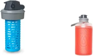 HydraPak Flux 750ml Redwood Red- Collapsible Backpacking Water Bottle & Compatible 42mm Filter Cap - Water Filtration Accessory