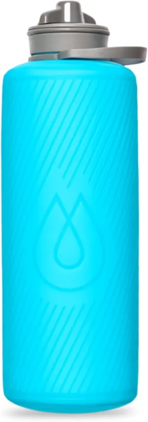 HydraPak Flux - Collapsible Backpacking Water Bottle (750ml, 1L, 1.5L) - BPA Free, Ultra Light, Spill-Proof Twist Cap