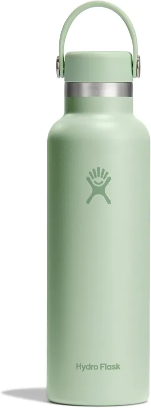Hydro Flask Stainless Steel Standard Mouth Water Bottle with Flex Cap and Double-Wall Vacuum Insulation