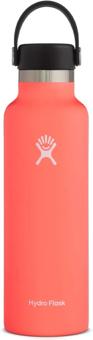 Hydro Flask Water Bottle - Standard Mouth Flex Lid - 21 oz, Hibiscus