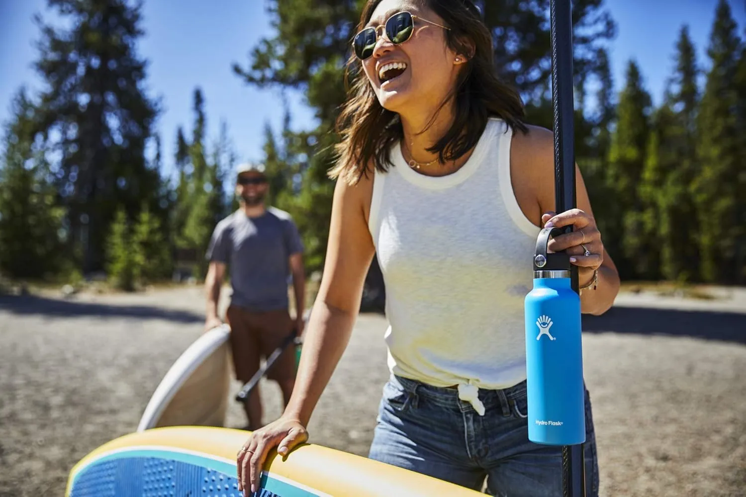 Hydro Flask Water Bottle - Standard Mouth Flex Lid - 21 oz, Hibiscus