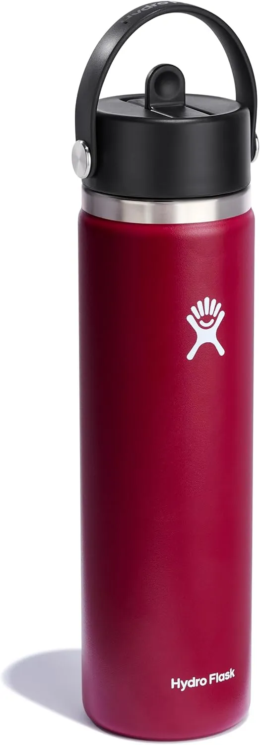 Hydro Flask Wide Flex Straw Cap Berry 24 Oz