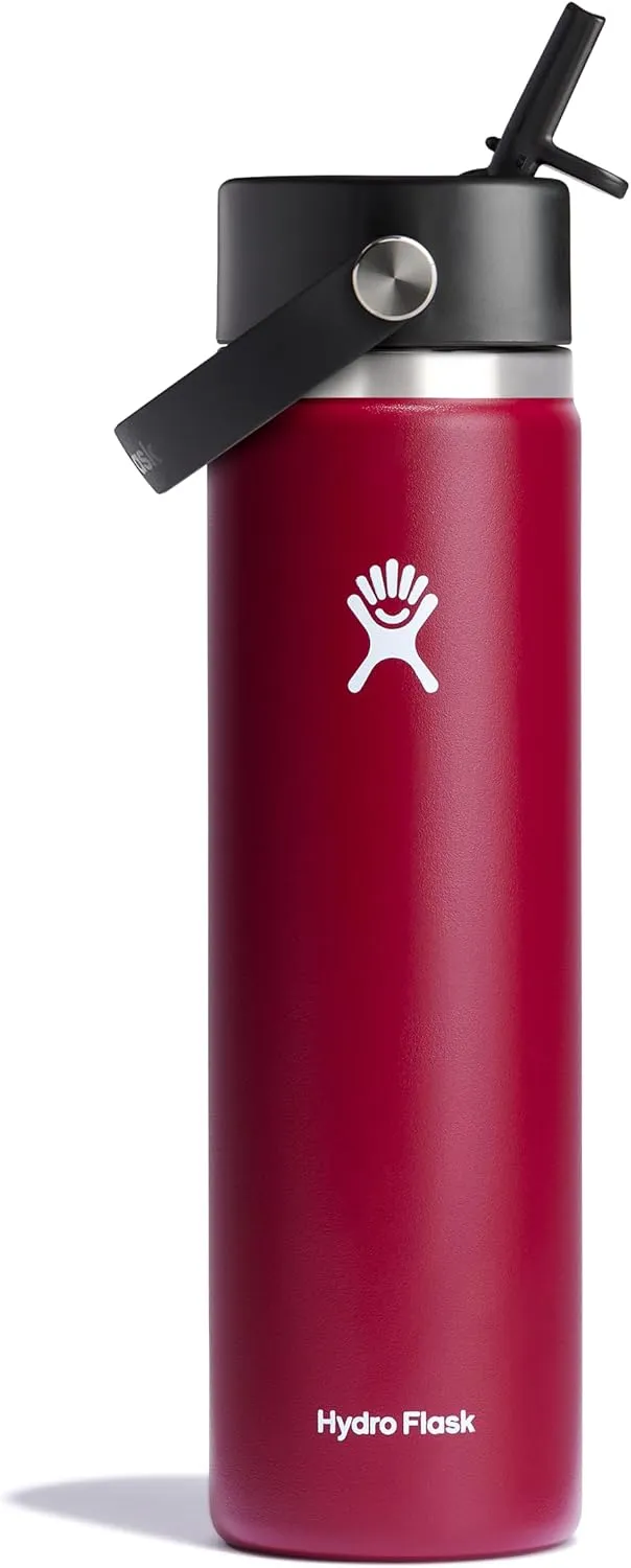 Hydro Flask Wide Flex Straw Cap Berry 24 Oz