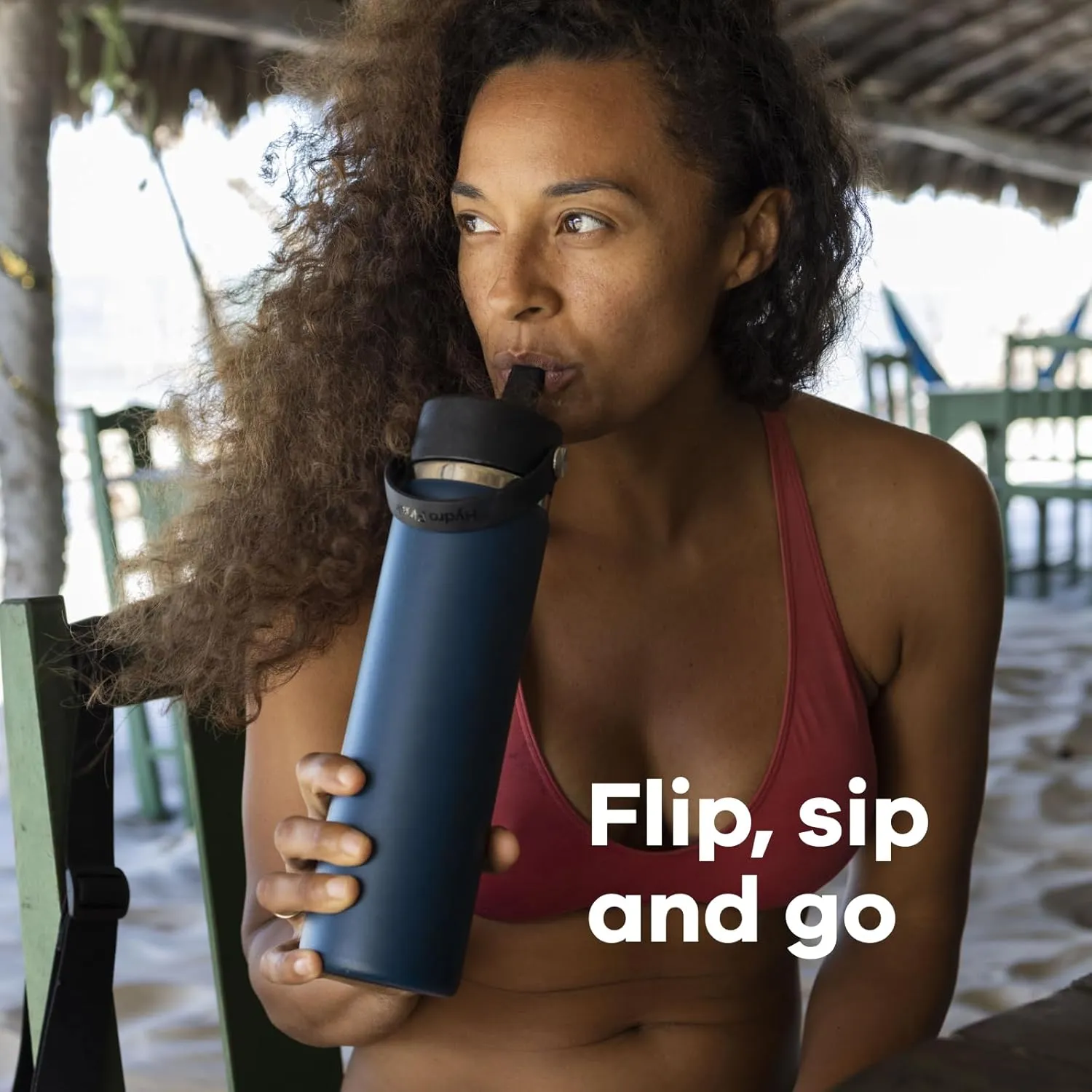 Hydro Flask Wide Flex Straw Cap Berry 24 Oz