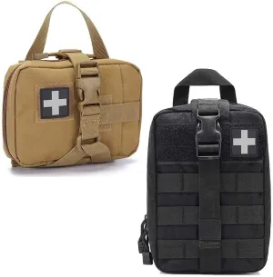 Ifak Pouch, Molle Medical Pouch Rip Away, Tactical First Aid Pouch for Camping Hiking